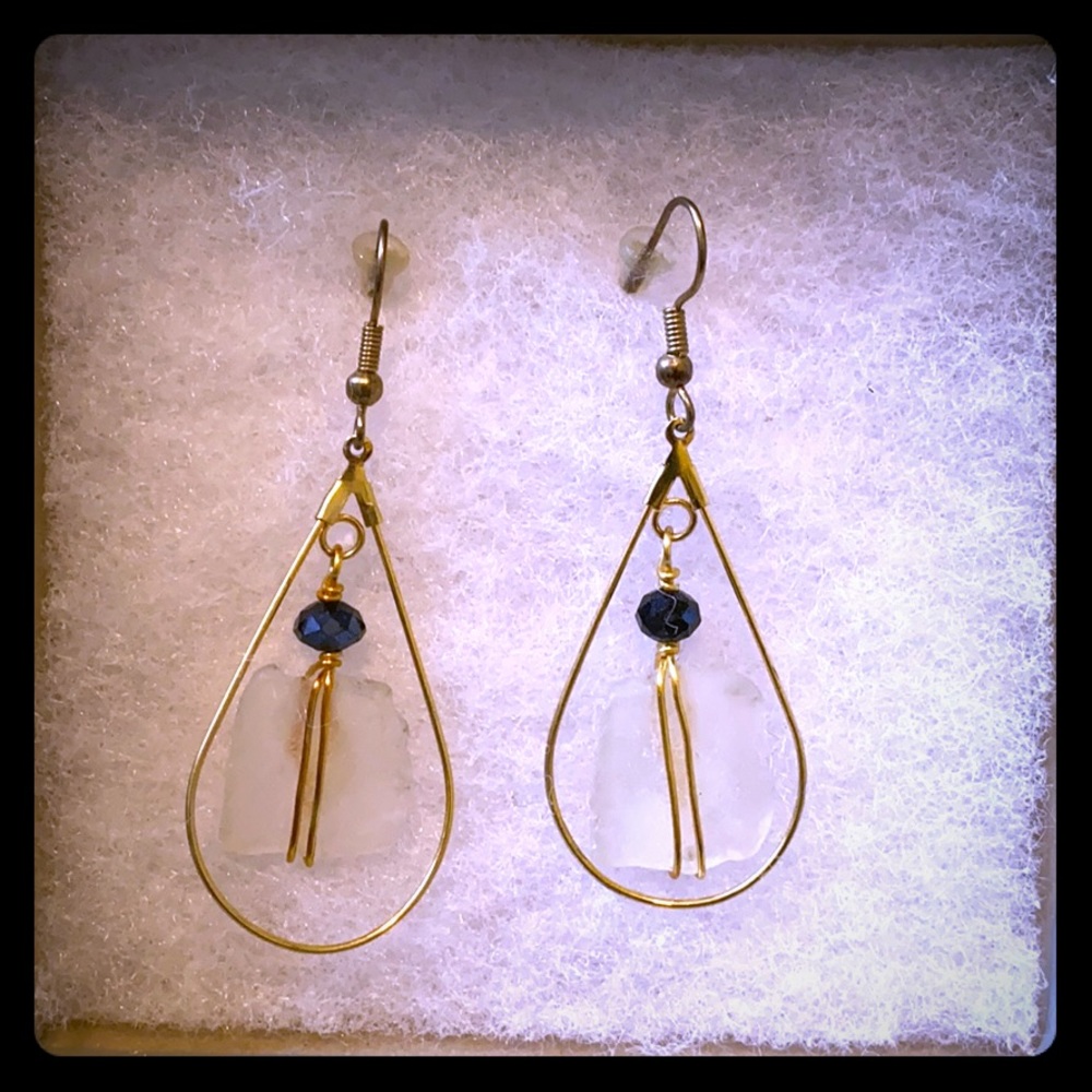 Gold earrings